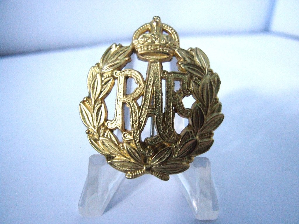 Embleem,Badge,GB,WWII,RAF,Royal Air Force,Side,Cap,Schuitje, Verzamelen, Militaria | Tweede Wereldoorlog, Verzenden, Luchtmacht