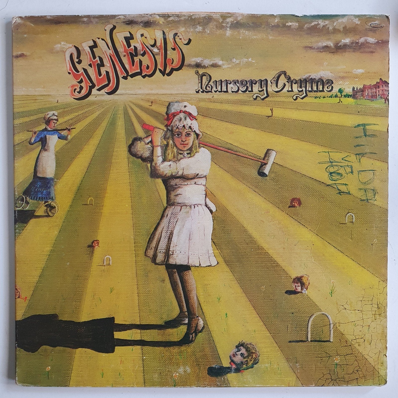 Genesis - Nursery Cryme LP (Sterk Gebruikt), Cd's en Dvd's, Vinyl | Rock, Ophalen of Verzenden