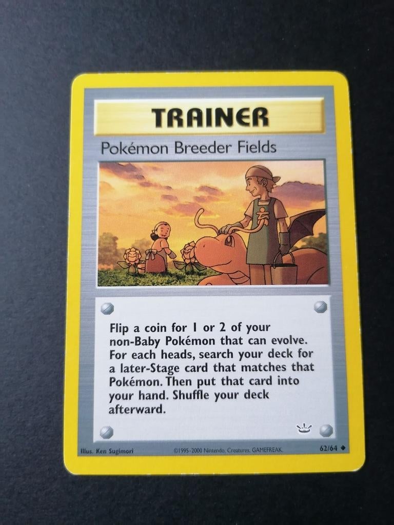 Pokemon Breeder Fields -	Neo Revelation 62/64 - Pokémon, Ophalen of Verzenden, Zo goed als nieuw