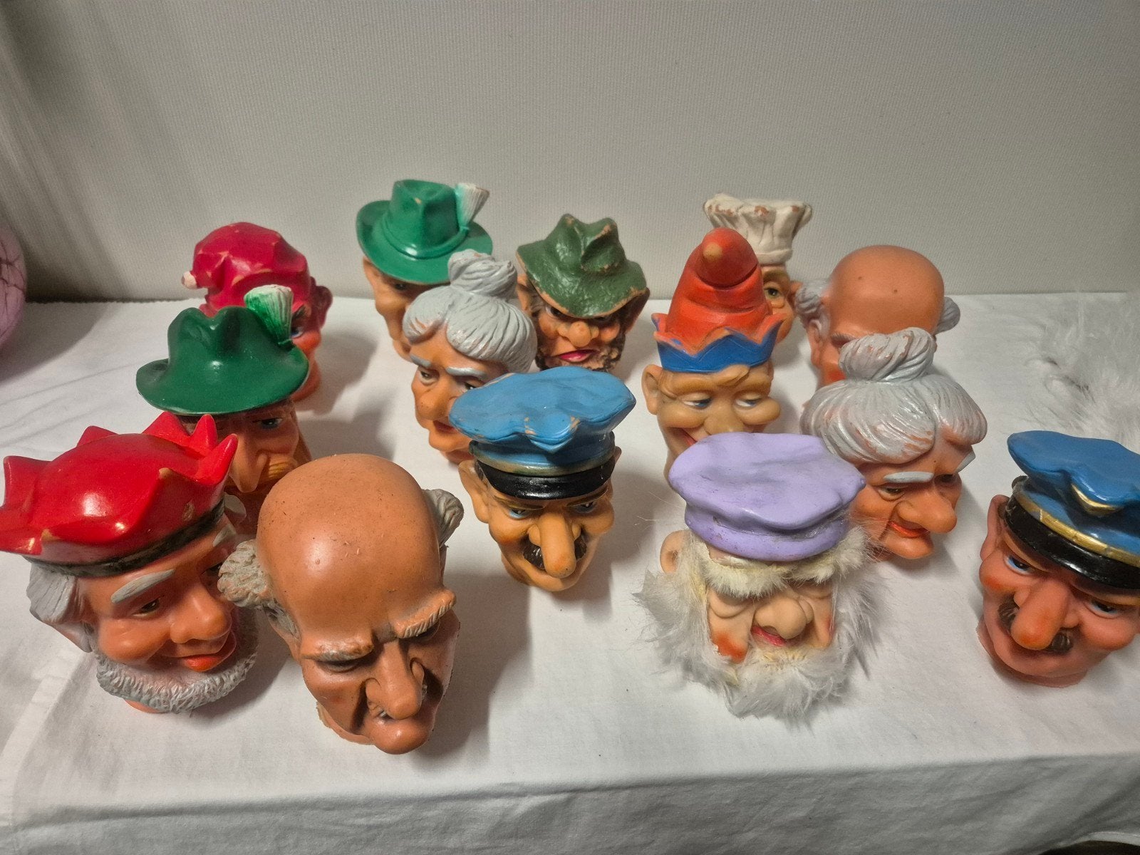 oude poppenkast poppen, Antiek en Kunst, Ophalen of Verzenden