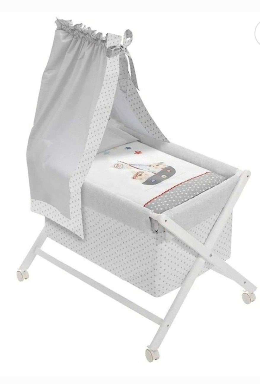 NIEUW Interbaby wiegje met bekleding en hemeltje, Ophalen, Nieuw, Wieg