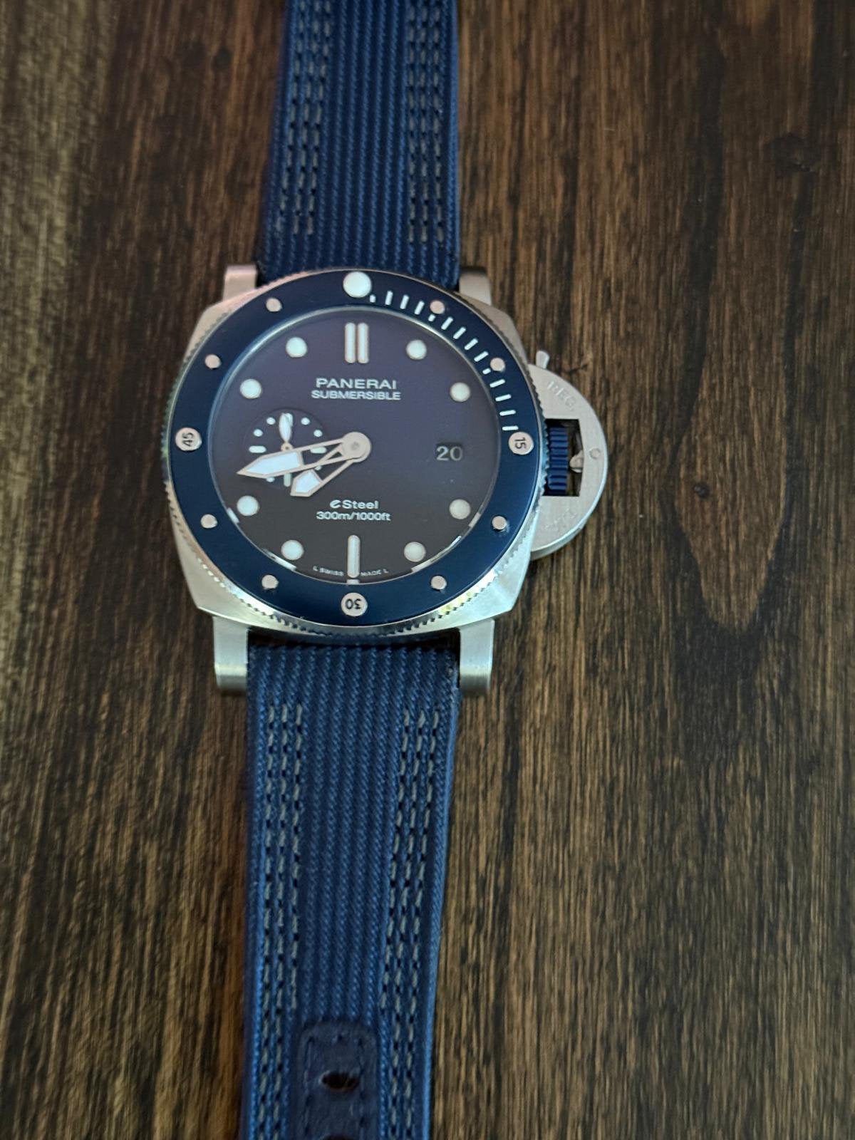Panerai Submersible.       (Hommage), Ophalen of Verzenden, Nieuw, Leer, Overige merken