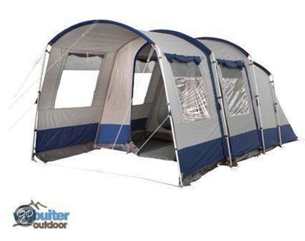 Te Koop, 4 pers. Katoenen tunnel/bungalow tent, Ophalen of Verzenden, Tot en met 4