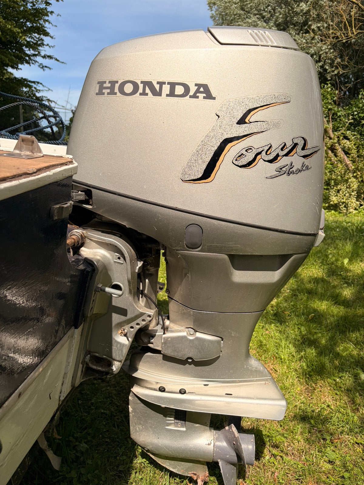 Honda BF45A LR – 45 pk–4-takt–langstaart–met afstand bedien., Watersport en Boten, Ophalen, Met afstandsbediening, Zo goed als nieuw
