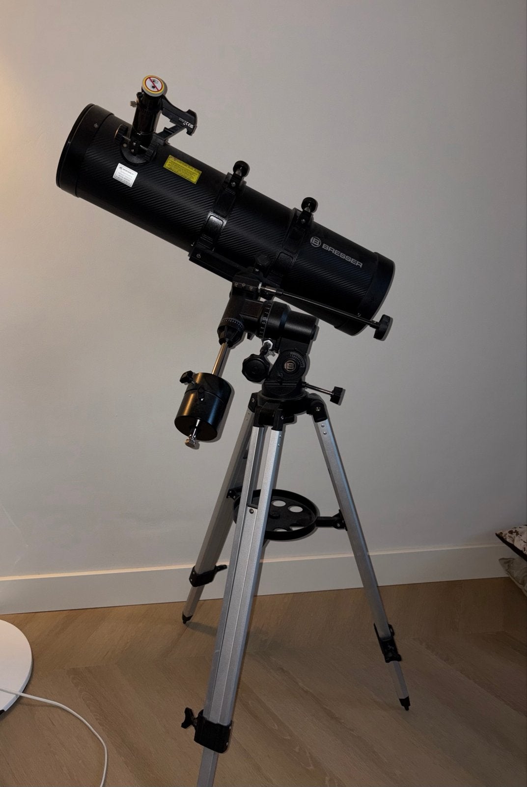 Bresser Pollux Spiegeltelescoop 150/1400 met EQ-3 montering, Ophalen, 80 tot 200 mm, Met statief, Spiegeltelescoop (reflector)