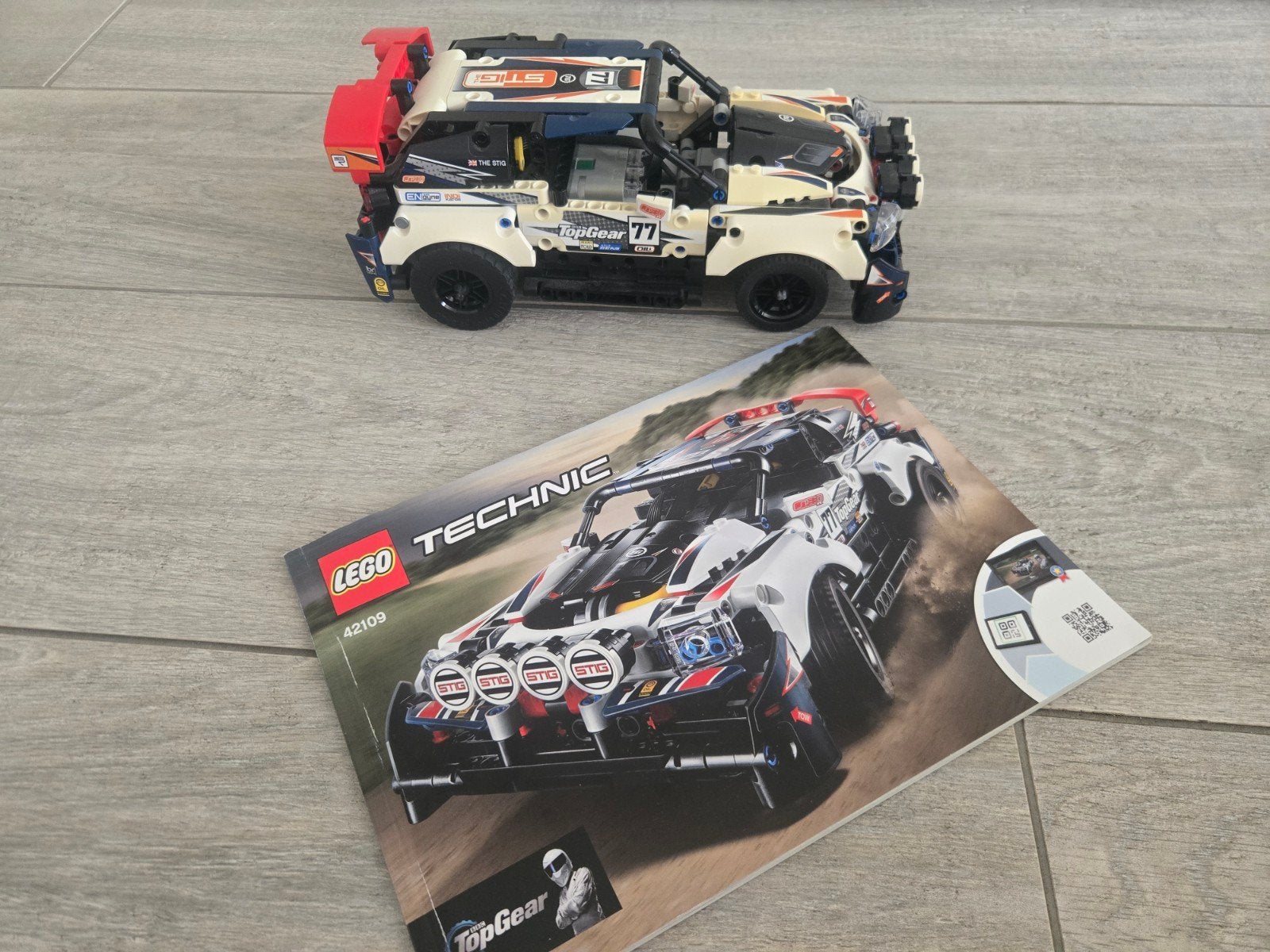 LEGO Technic Top Gear Rally Car 42109 - Zo goed als nieuw, Gebruikt, Lego, Compleet, Ophalen of Verzenden