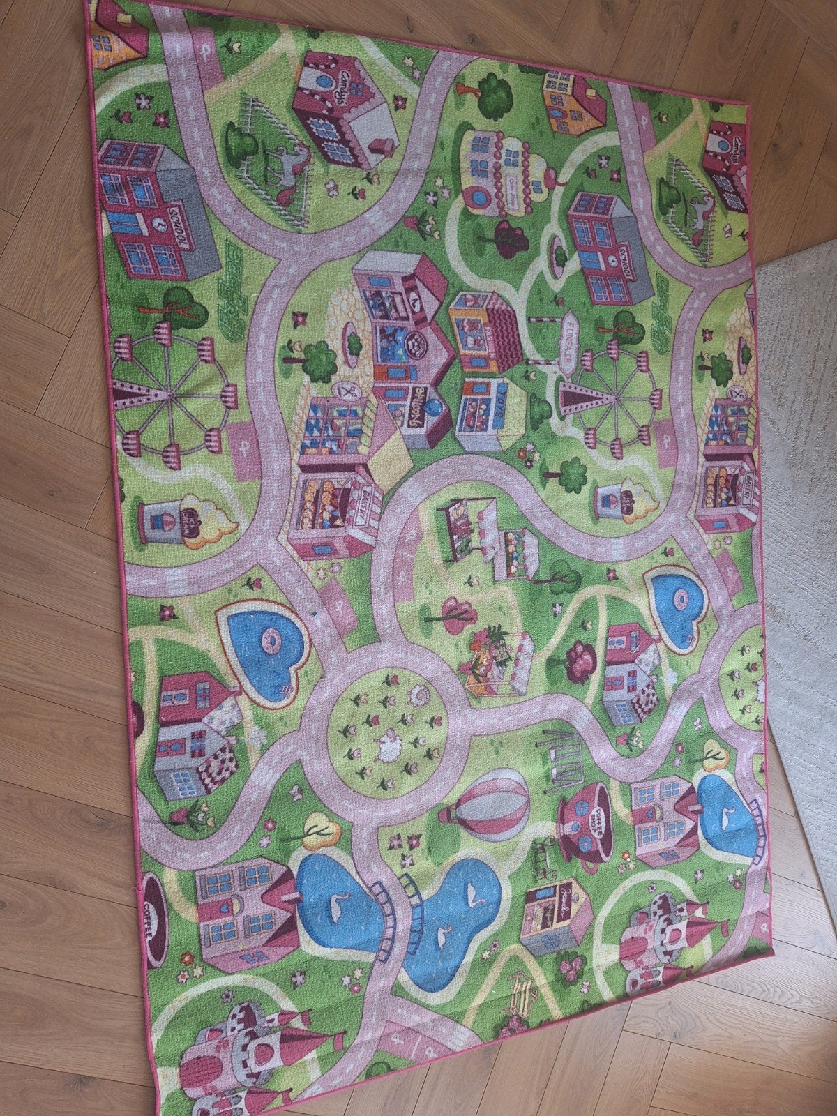 Speelkleed met stad en wegen - 200x140cm, Ophalen, Gebruikt