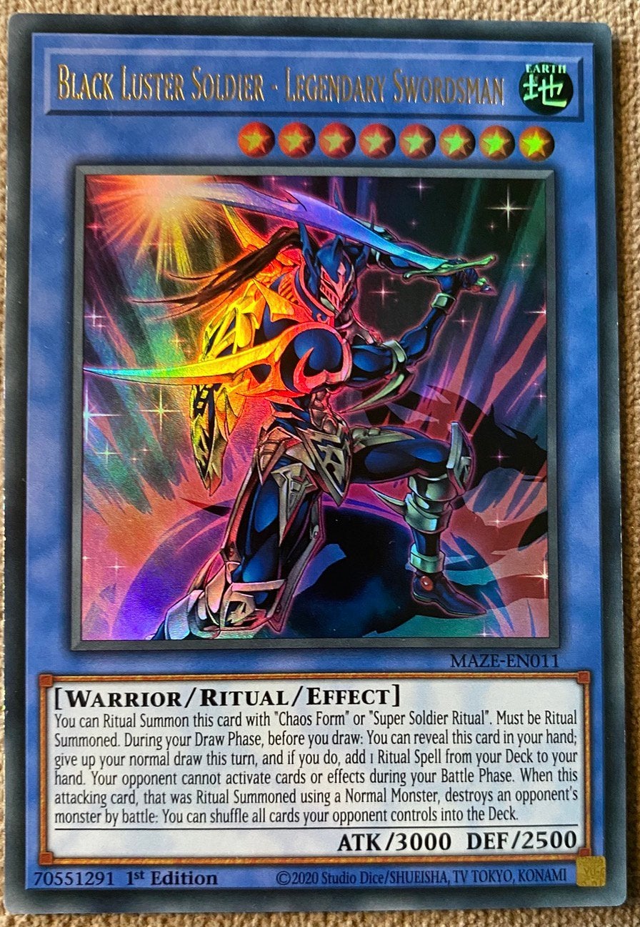 Yu-Gi-Oh! Black Luster Soldier - Legendary Swordsman MAZE !, Hobby en Vrije tijd, Verzamelkaartspellen | Yu-gi-Oh!, Zo goed als nieuw