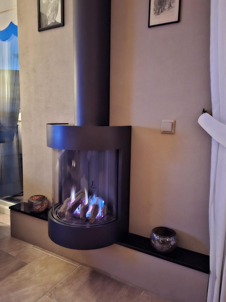 Bellfires Gashaard Hangend - Sfeervol & Compleet, Ophalen, Zo goed als nieuw, Hangende haard, Gashaard