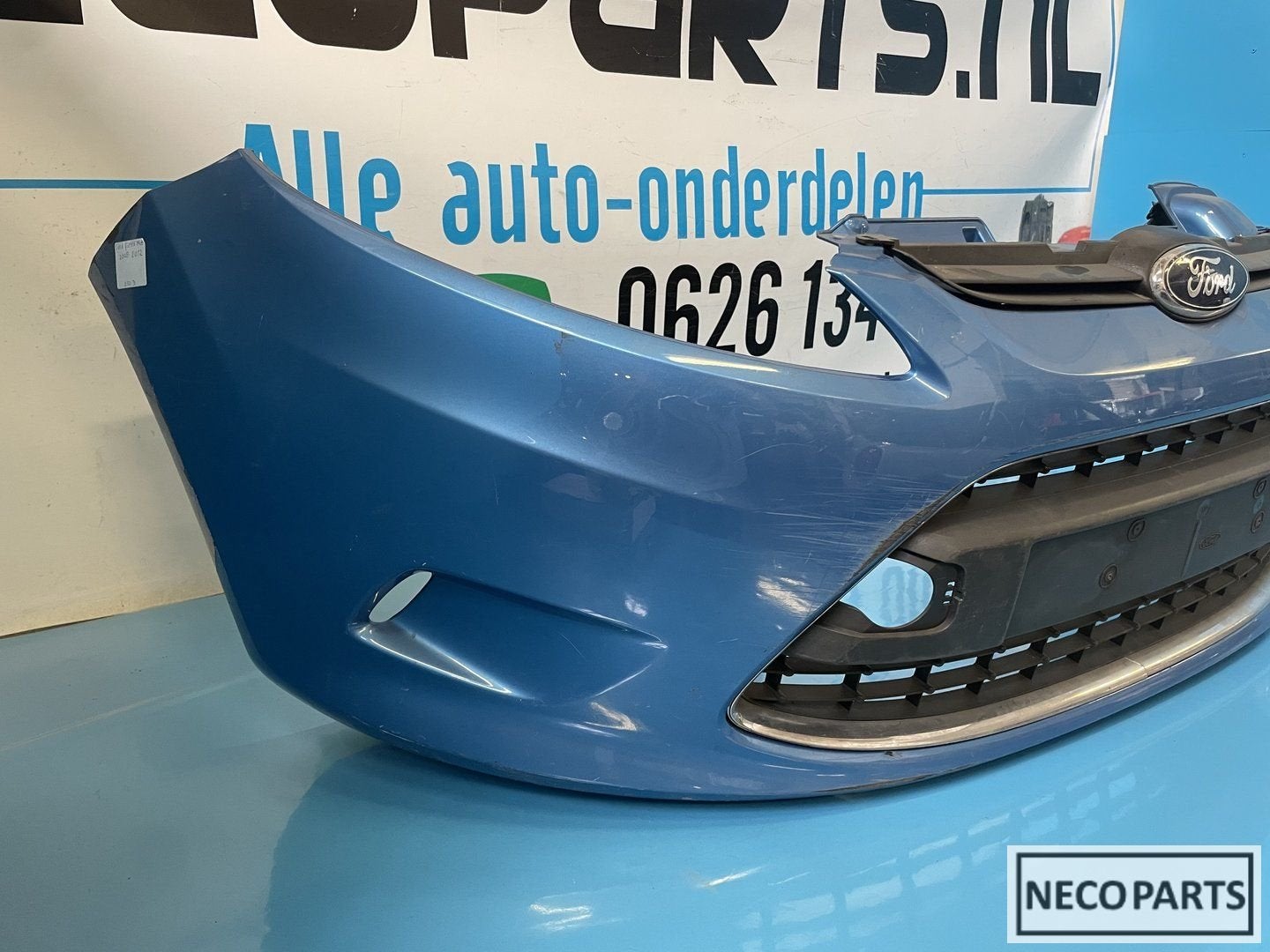 FORD FIESTA MK7 BUMPER VOORBUMPER ALLES LEVERBAAR ORIGINEEL, Gebruikt, -, Voor, -