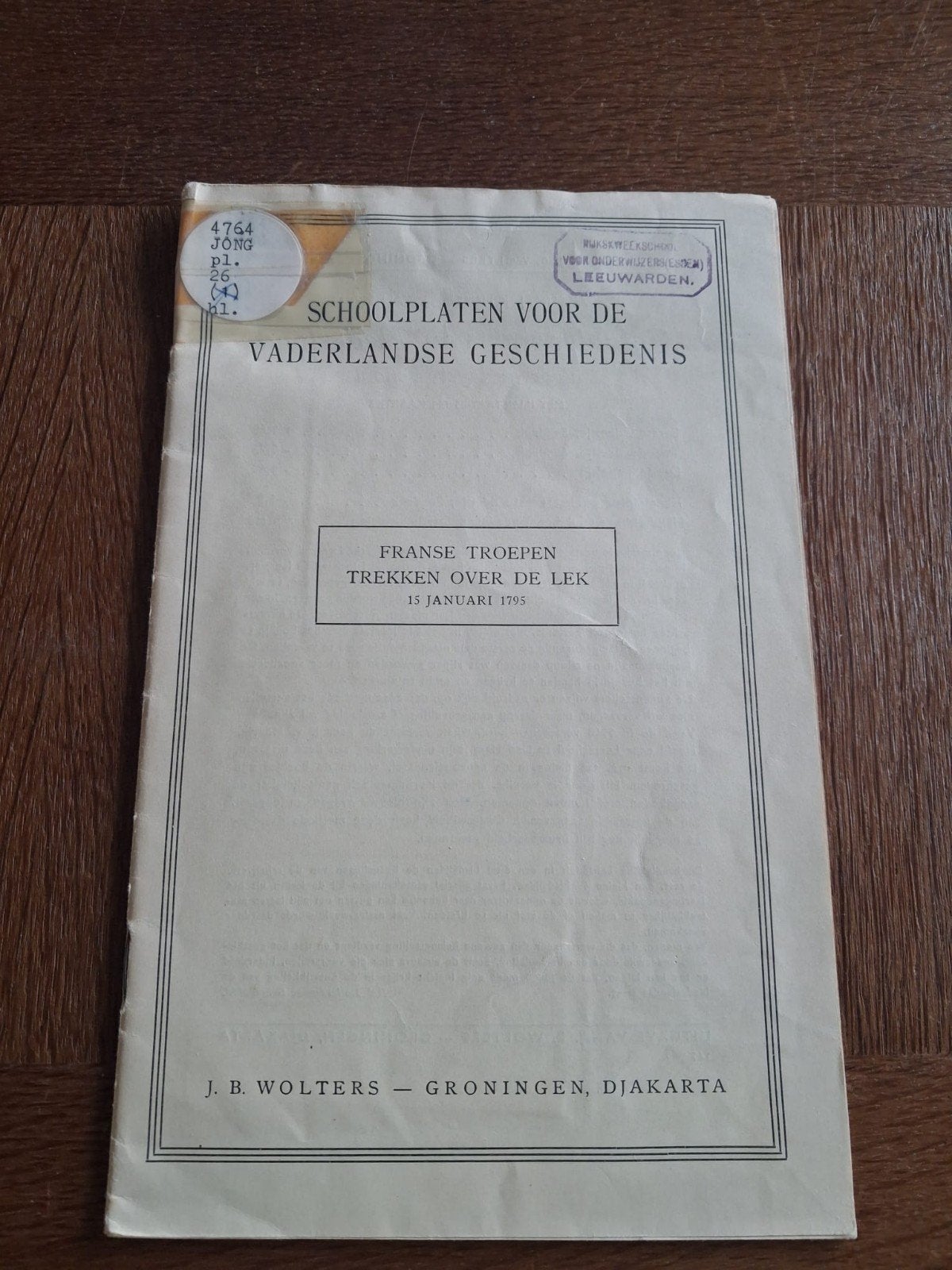 Schoolplaten Vaderlandse Geschiedenis - Franse Troepen, Ophalen of Verzenden
