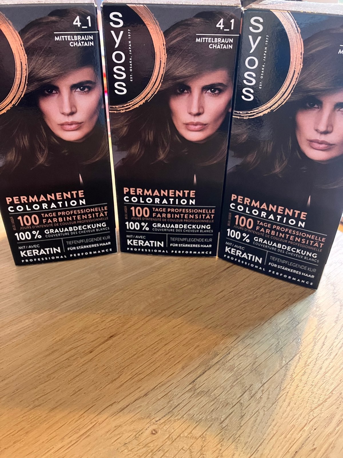 Gratis af te halen: Syoss haarverf middenbruin (valt donker), Ophalen of Verzenden, Nieuw, Overige typen