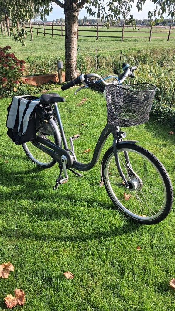 Batavus damesfiets met lage instap, fietstas en mandje, Fietsen en Brommers, Ophalen, Zo goed als nieuw, Overige merken, (Extra) lage instap