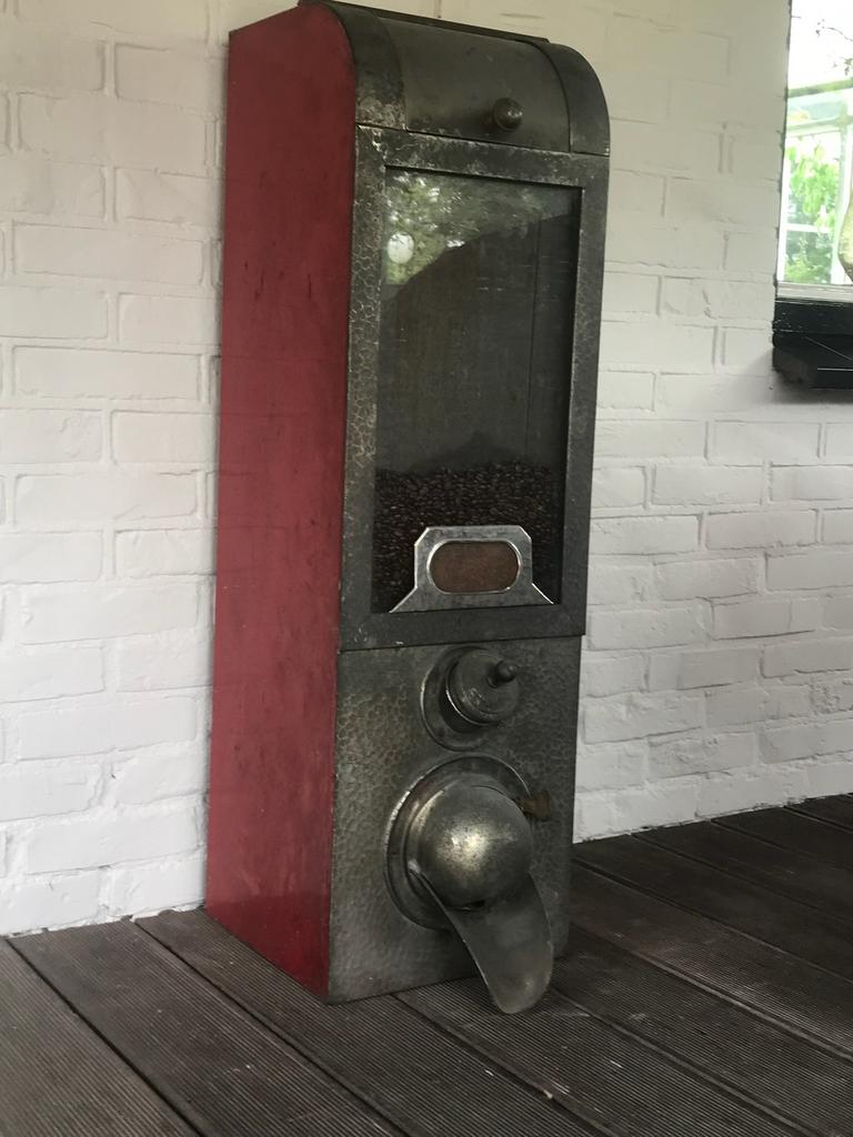 Antieke koffiesilo koffiebonen decoratie, Ophalen