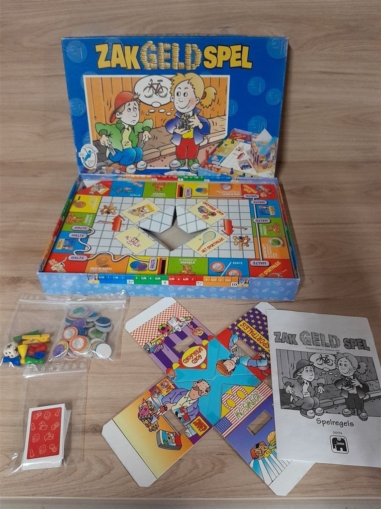 zakgeldspel leerzaam spel [s1171], Hobby en Vrije tijd, Gezelschapsspellen | Bordspellen, Verzenden, Zo goed als nieuw
