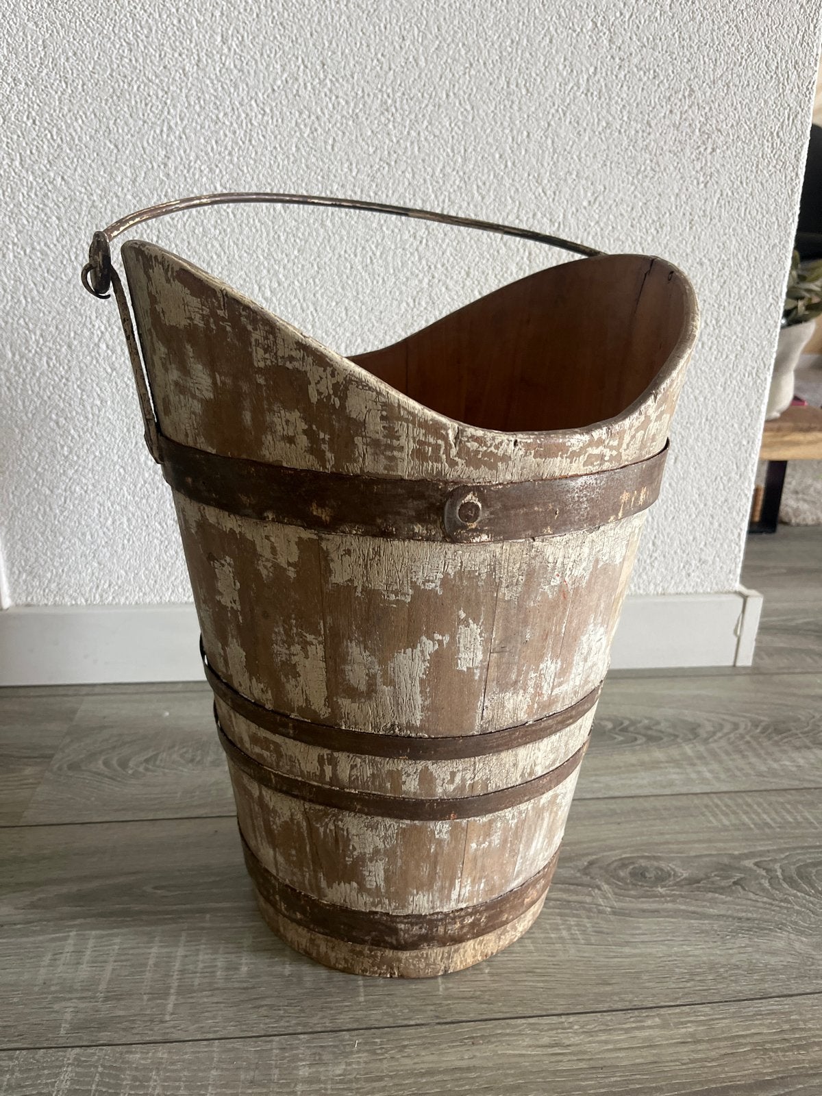 Vintage Ralph Lauren Home Houten Emmer/Mand, Ophalen