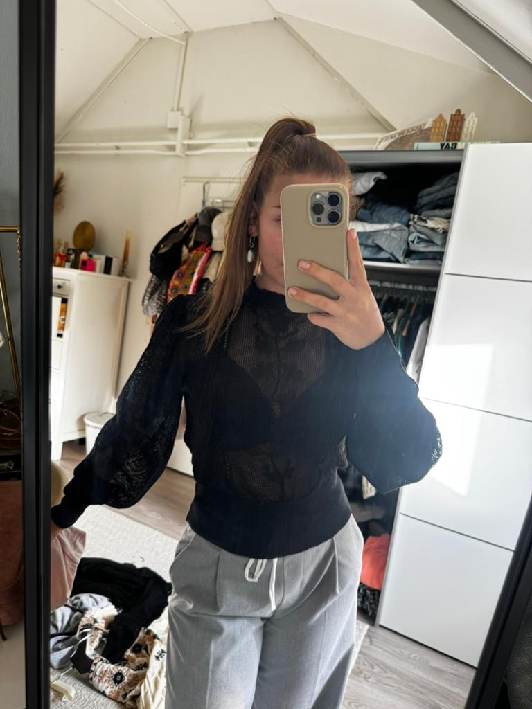 Top zara, Maat 38/40 (M), Zwart, Ophalen of Verzenden, Zo goed als nieuw