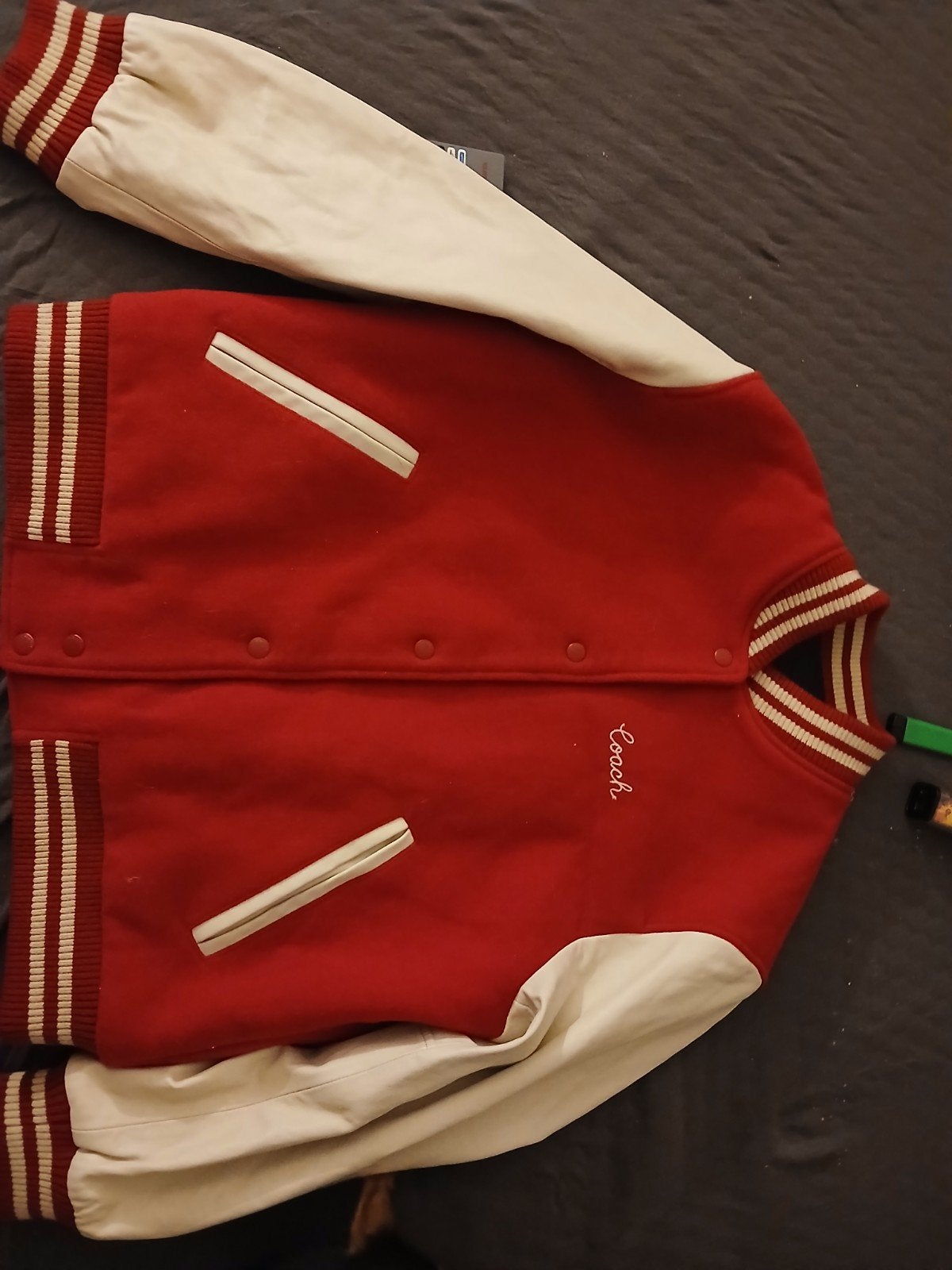 Coach Varsity Jacket - Rood/Wit, Coach, Ophalen of Verzenden, Zo goed als nieuw, Rood