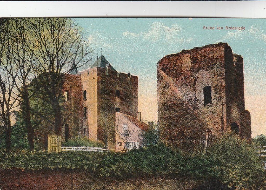 ruine van brederode- 1924, Ophalen of Verzenden, 1920 tot 1940, Noord-Holland