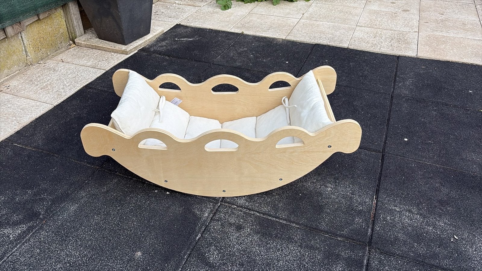 Houten schommelwieg/schommelbedje voor baby's, Ophalen, Zo goed als nieuw, Overige typen