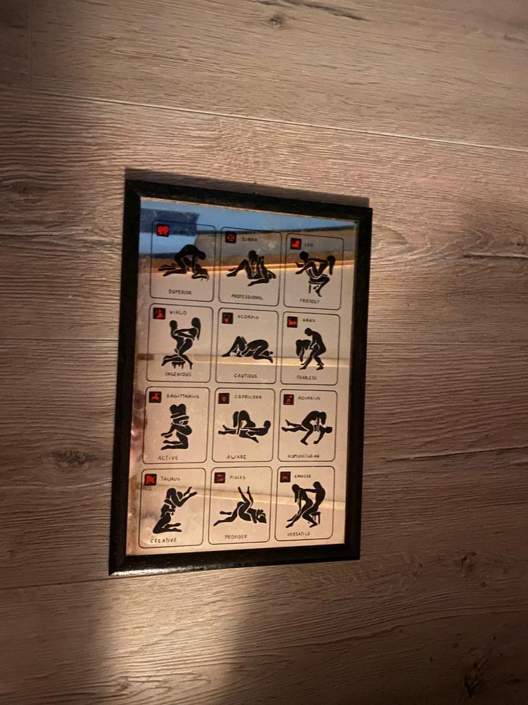 Spiegel kamasutra poses, Huis en Inrichting, Woonaccessoires | Wanddecoraties, Ophalen of Verzenden, Zo goed als nieuw
