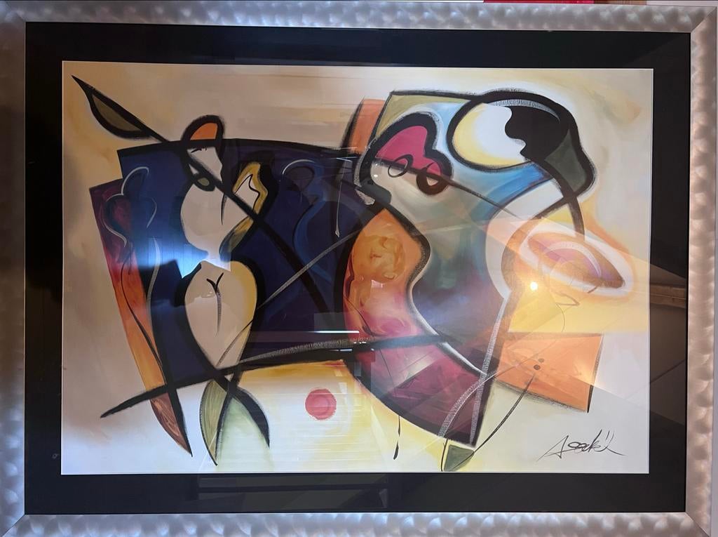 Alfred Gockel "Beauty In The Mirror" ingelijste print, Ophalen of Verzenden