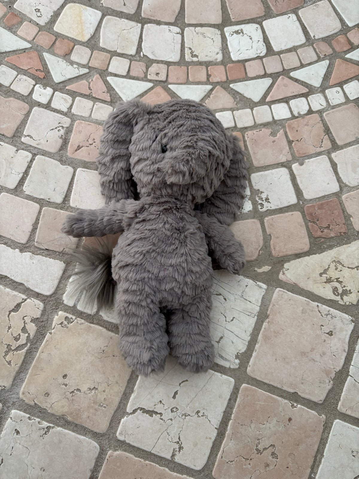 Jellycat Fuddlewuddle Olifant Knuffel - Grijs, Jellycat, Overige karakters, Grijs, Ophalen of Verzenden