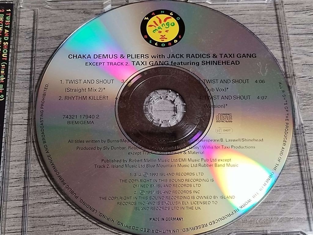 Chaka Demus & Pliers ‎– Twist And Shout, Ophalen of Verzenden, Zo goed als nieuw, Pop