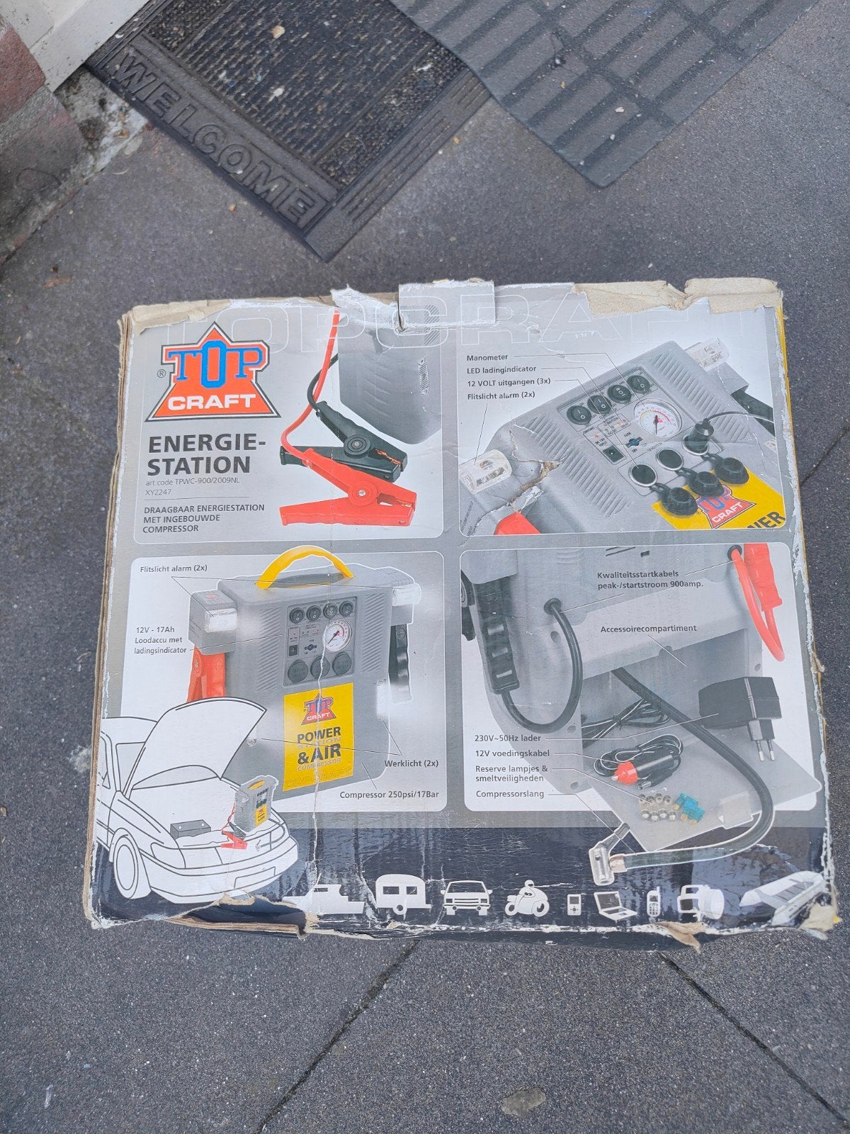 Top Craft Energie-Station Power & Air (Compressor), Ophalen of Verzenden, Gebruikt