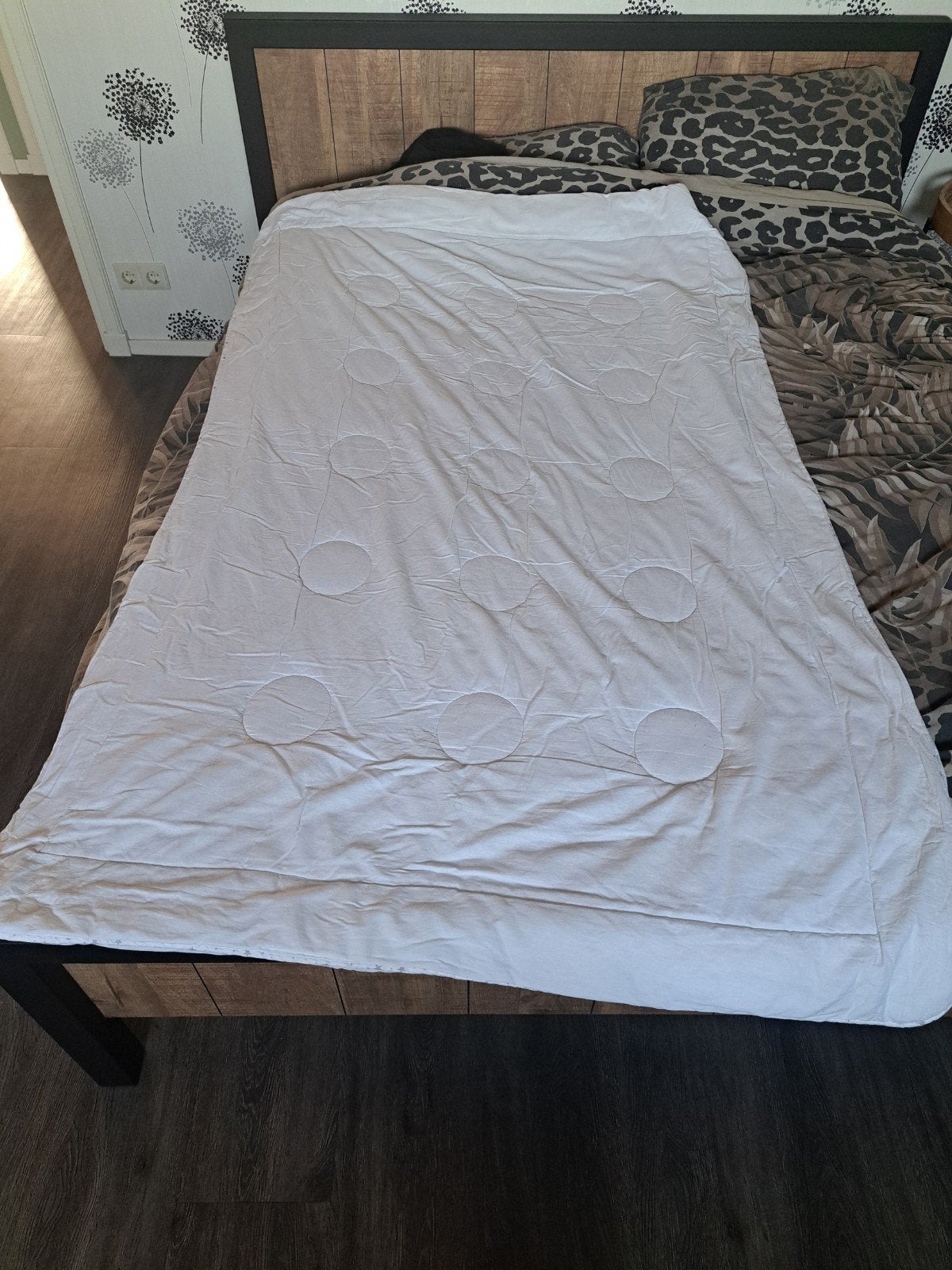 2x Petit Juul Kinderdekbed 140x200cm, Ophalen, Gebruikt, Jongetje of Meisje, Wit