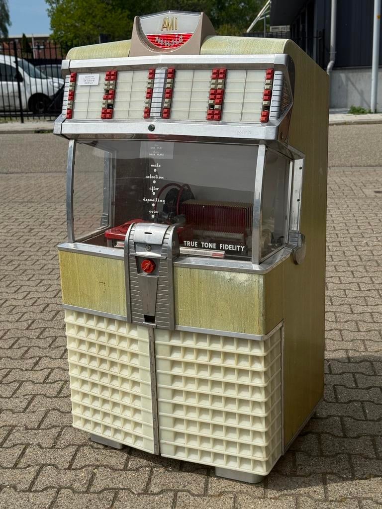JUKEBOX : AMI model E-80, Verzamelen, Automaten | Jukeboxen, Ophalen, Ami, 1950 tot 1960, Zo goed als nieuw