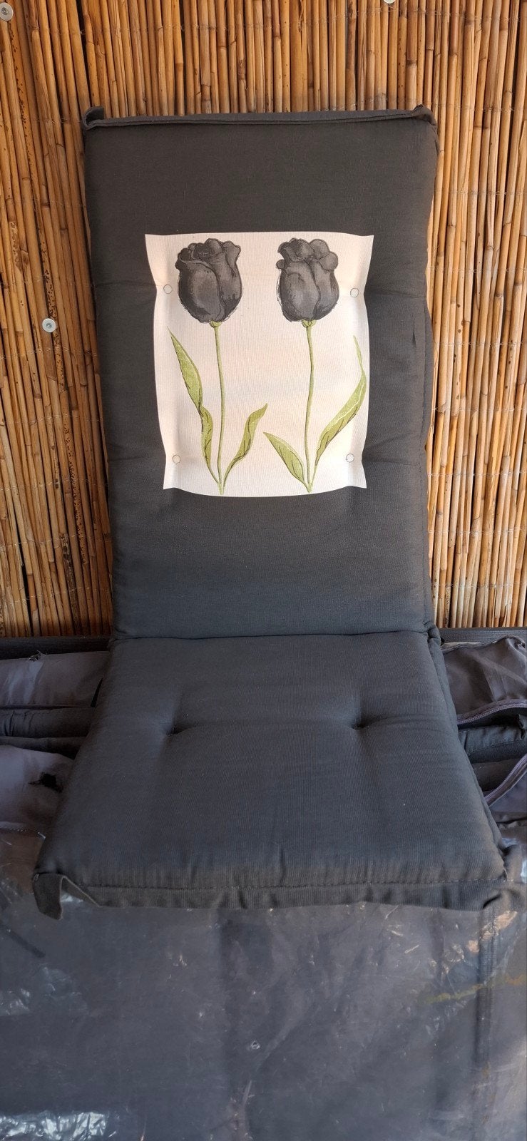 Tuinkussens voor stoelen en ligbedden - Grijs, Tuin en Terras, Ophalen, Zo goed als nieuw