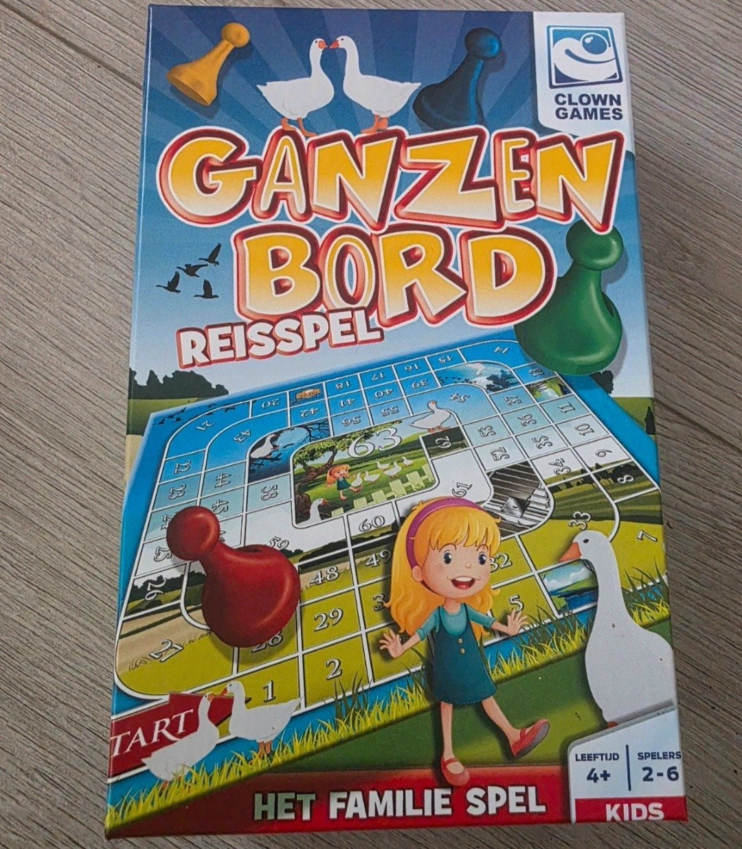 Ganzenbord Reisspel - Het Familie Spel, Clown Games, Nieuw, Ophalen of Verzenden, Drie of vier spelers