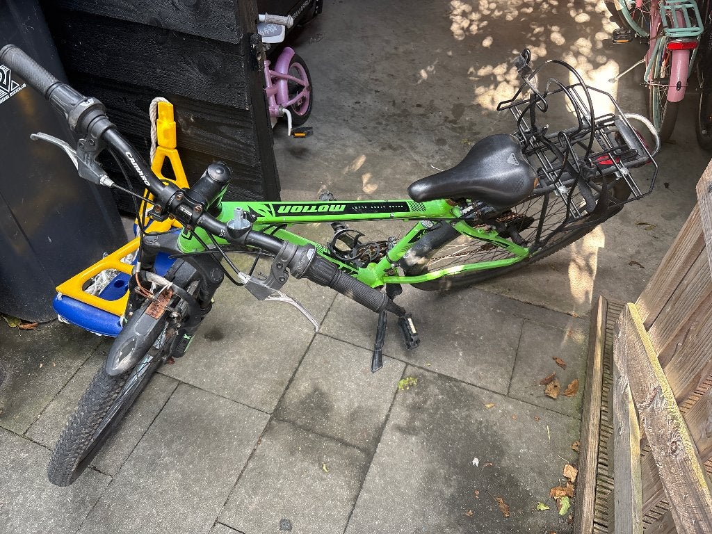 Jongensfiets 24 inch mountainbike, Versnellingen, Ophalen of Verzenden, Schijfrem, Gebruikt