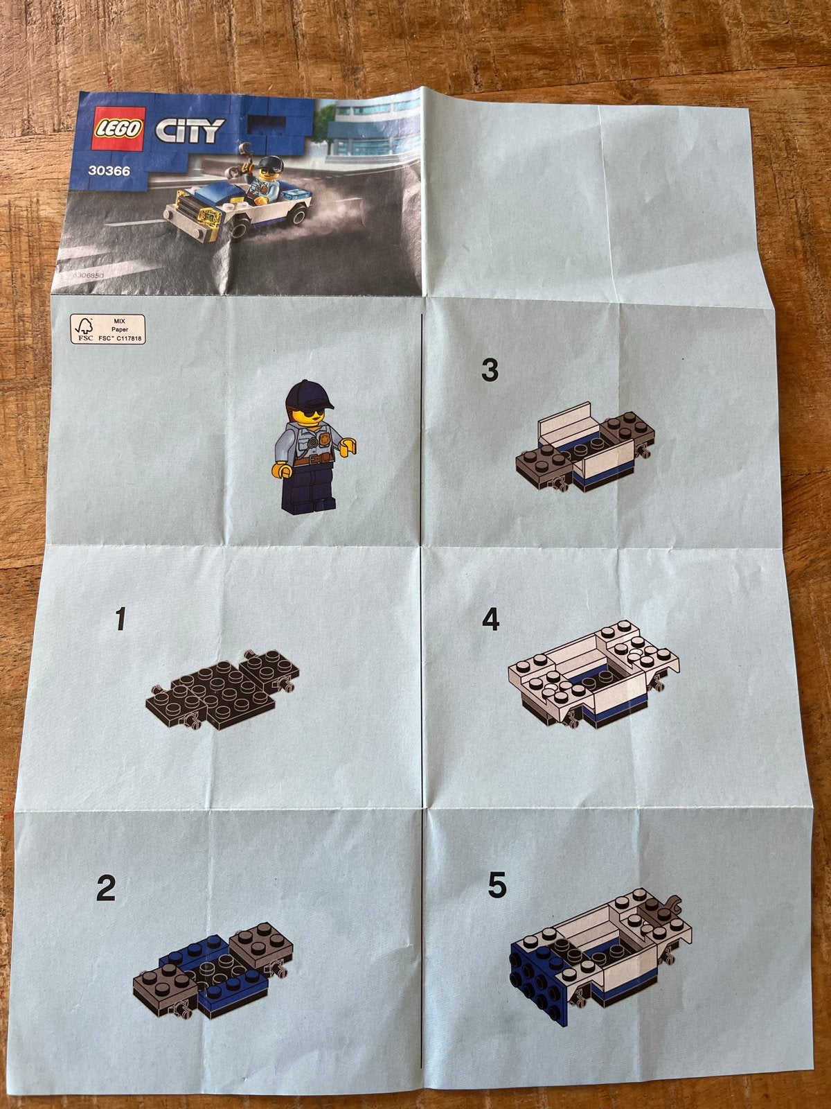 Lego City 30366 Politieauto compleet met instructies, Kinderen en Baby's, Speelgoed | Duplo en Lego, Lego, Ophalen of Verzenden