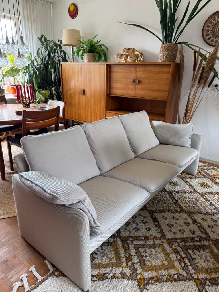 Vintage jaren '80 Leolux design sofa, Cassina stijl, Ophalen, Gebruikt, 150 tot 200 cm, Driepersoons