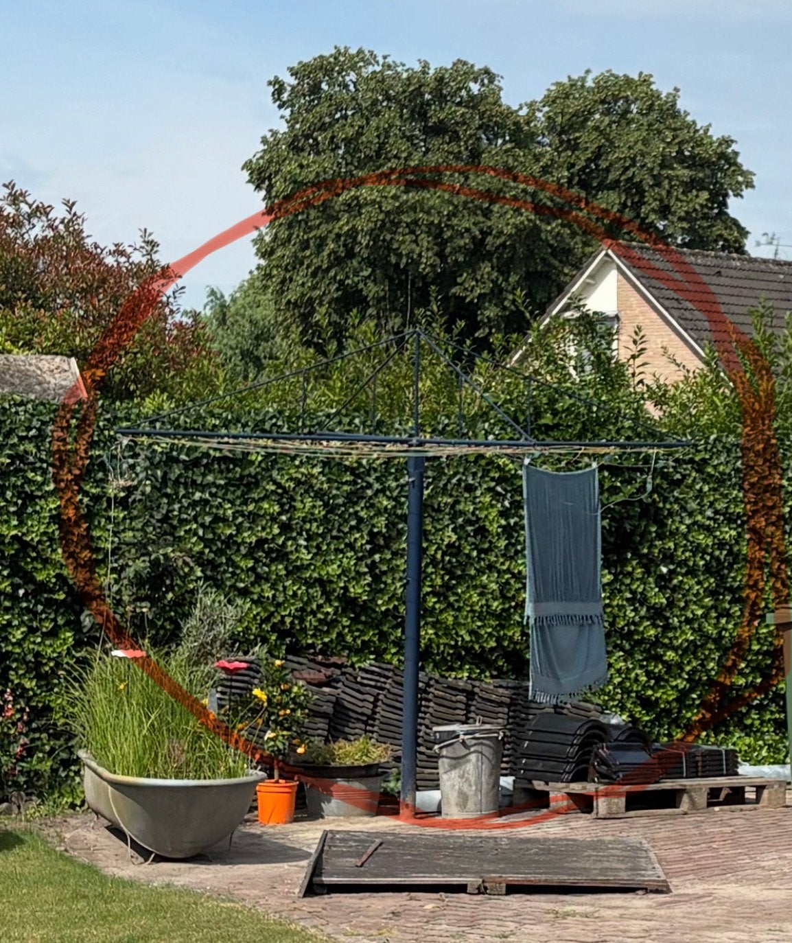 Droogmolen degelijk / ijzer, Ophalen, Gebruikt, Droogmolen