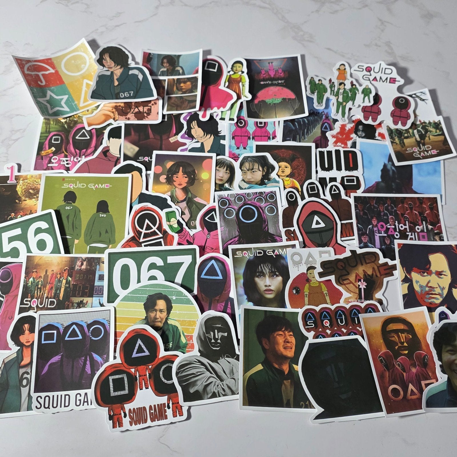 Squid Game Stickerset, Ophalen of Verzenden, Nieuw, Meerdere stickers