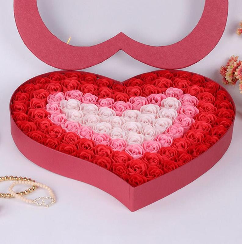 100 Rozen Zeepjes / Bloemen Zeep Roos Cadeau Badkamer Set, Verzenden, Nieuw, Overige typen