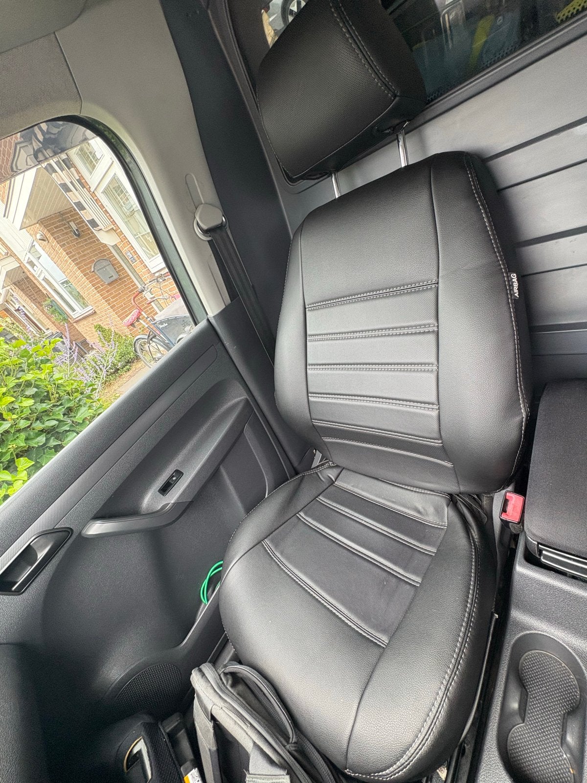 Set stoelhoezen Volkswagen Caddy MK3 FL - Zwart, Ophalen, Zo goed als nieuw