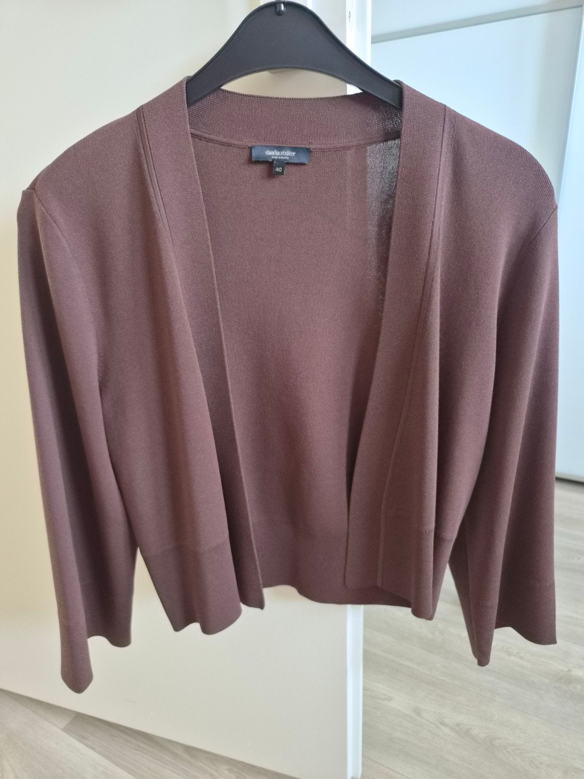 Mooi vest van Claudia Sträter. Nieuw. Maat 40. Donkerbruin., Maat 38/40 (M), Bruin, Nieuw, Ophalen of Verzenden