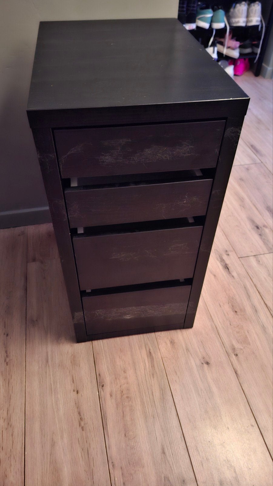 IKEA MICKE Ladeblok / Ladekast - Zwartbruin (35x50x70 cm), Ophalen, Minder dan 50 cm, Gebruikt, Modern, Functioneel
