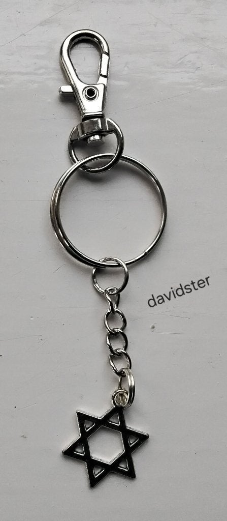 Sleutelhanger davidster, davidschild, jodendom, Israël, hex, Verzamelen, Ophalen of Verzenden, Nieuw, Overige typen