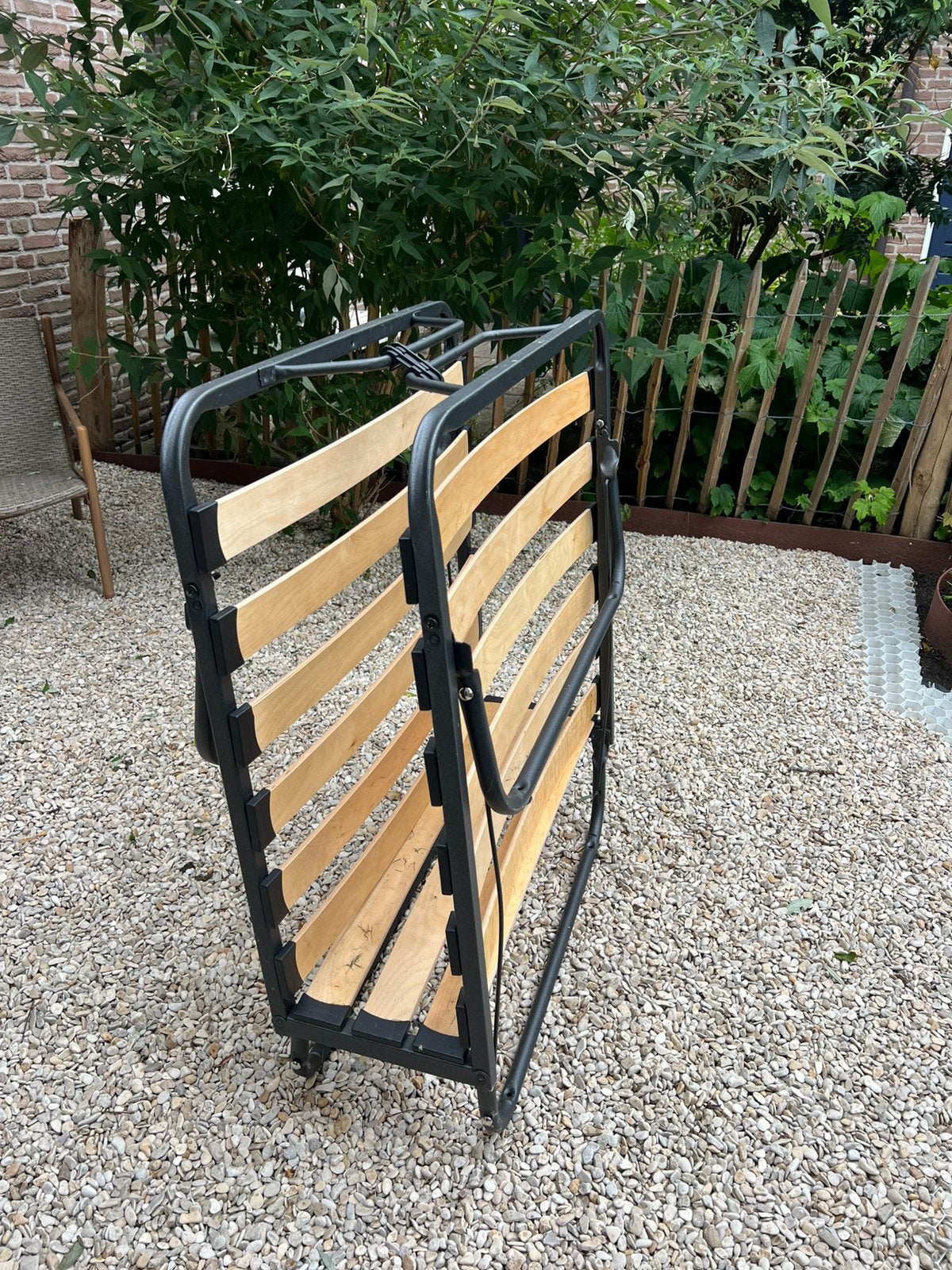 Opklapbed 90x200, Huis en Inrichting, Slaapkamer | Bedden, Ophalen, Gebruikt, 90 cm, Eenpersoons