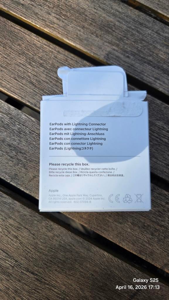 Nieuwe Apple EarPods met Lightning Connector, Verzenden, Nieuw, Overige merken