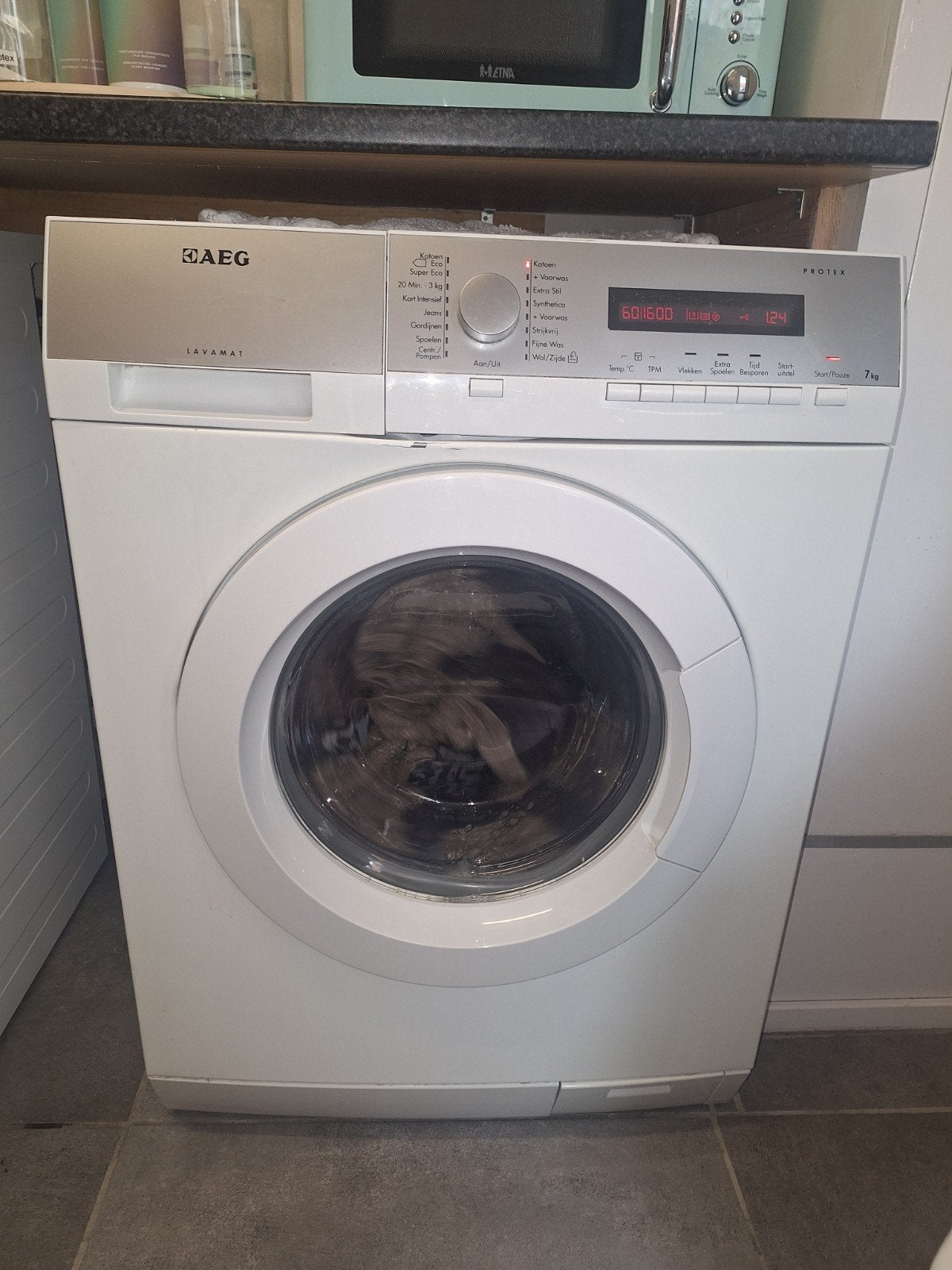 AEG Lavamat Protex Wasmachine 7kg, Ophalen, 6 tot 8 kg, Gebruikt, Wolwasprogramma