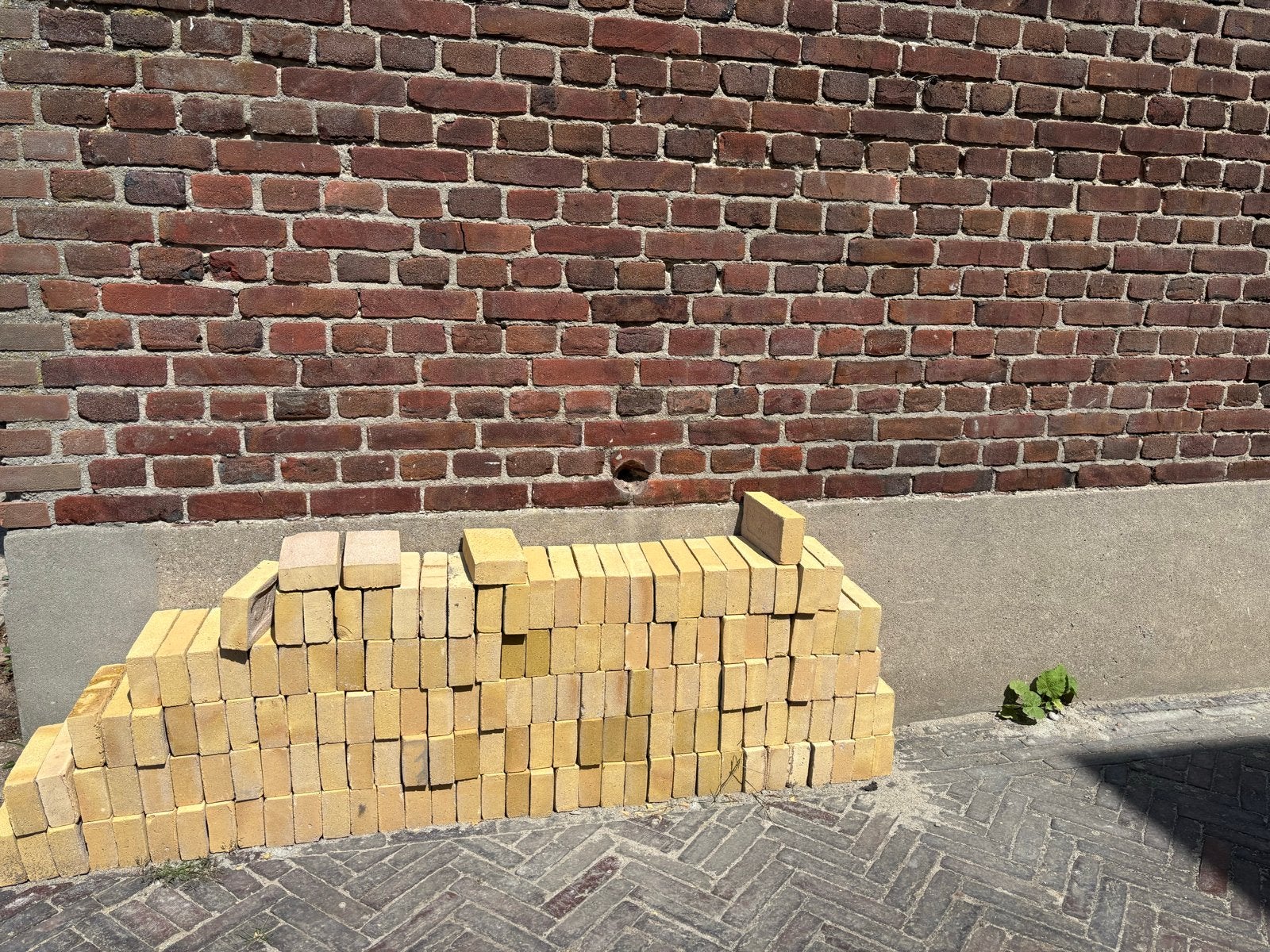 Metselstenen ruw - 157 stuks, Ophalen, Nieuw, Bakstenen