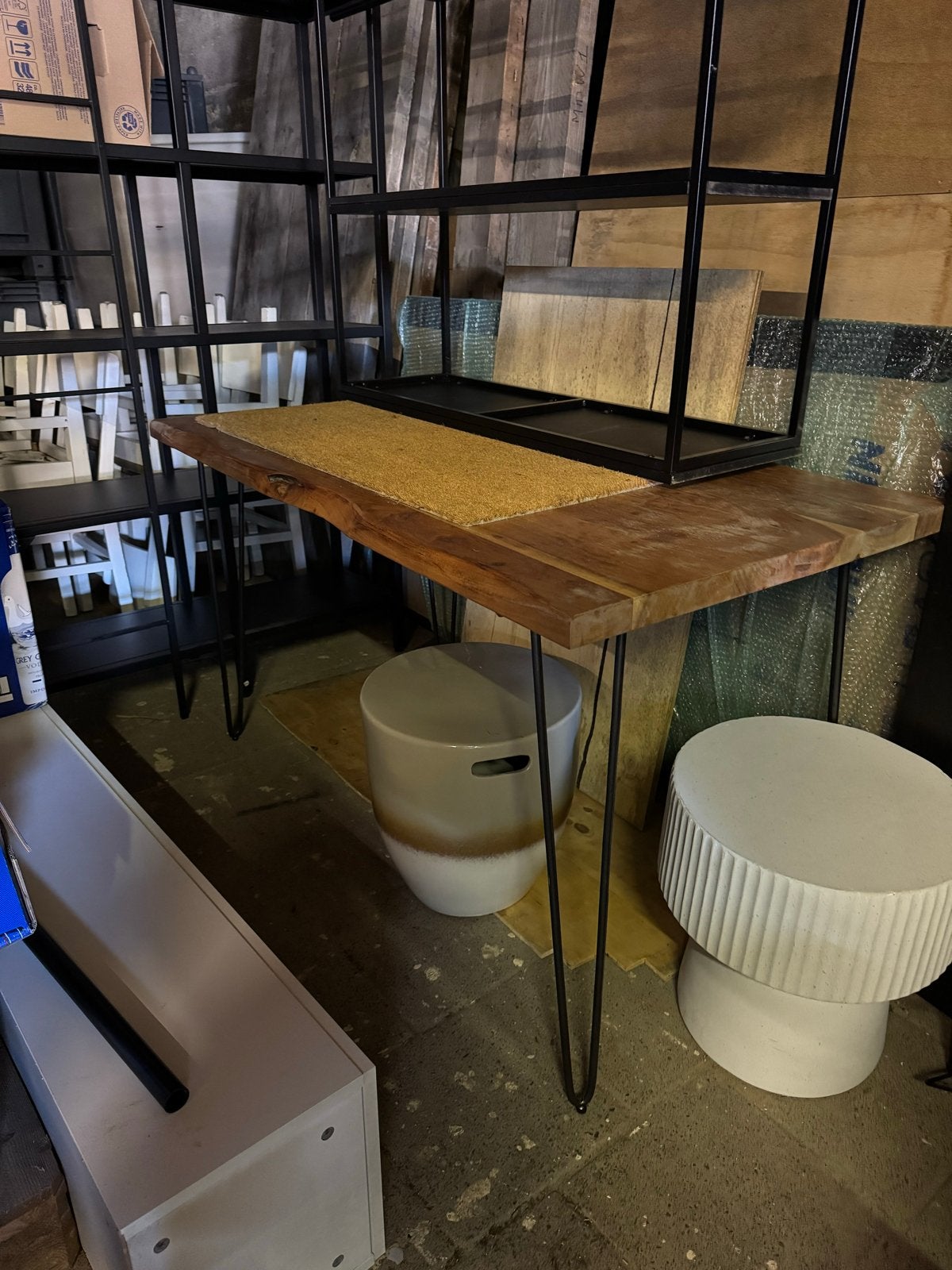 Nieuwe Mango Houten Tafel 130cm, Ophalen, 100 tot 150 cm, Rond, Nieuw