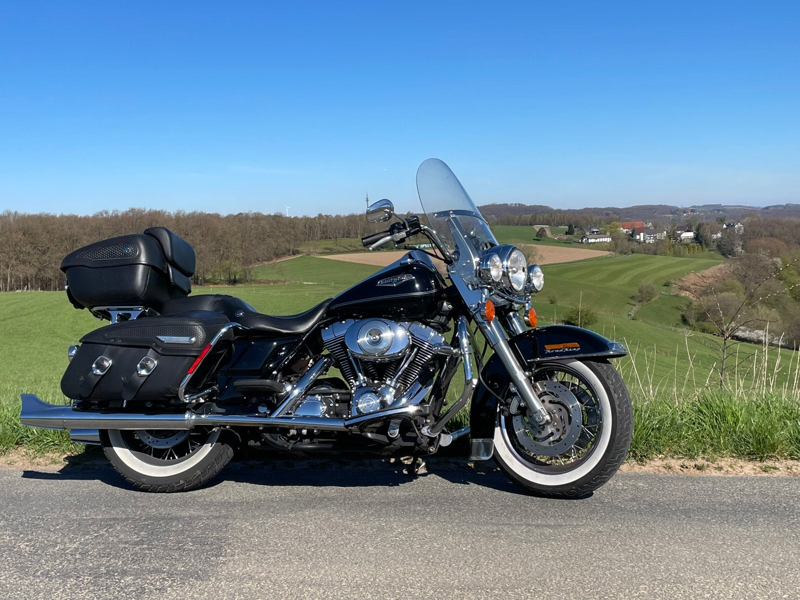 Mooie harley roadking classic, 2 cilinders, Gebruikt, Particulier, Cruise Control