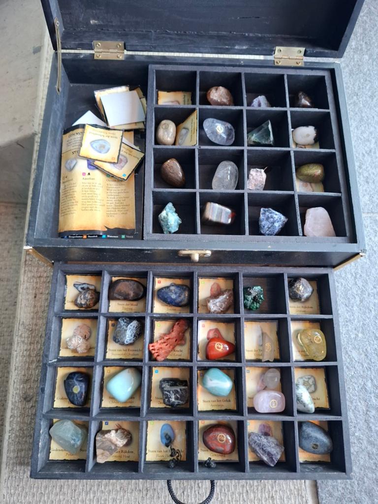 Unieke Mineralen Collectie in Drakenkist, Ophalen of Verzenden, Mineraal